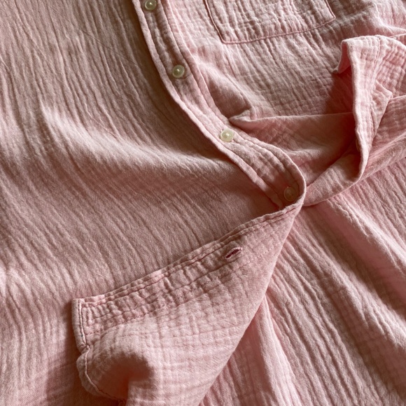 J Crew Rose Pink Long Sleeve Button Up Top Size Small - Picture 7 of 11